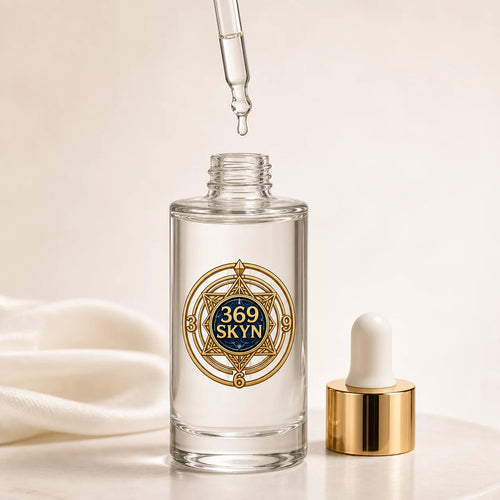 369 SKYN Serum dropper and texture concept for the 9-drop ritual